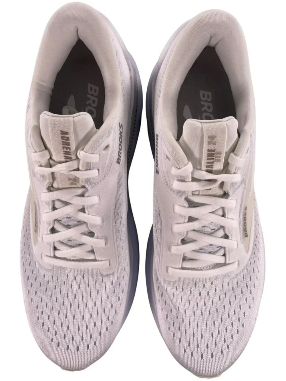 Brooks Adrenaline GTS 24 Running Shoes White/Oyster/Alloy Women's Size 10 NEW